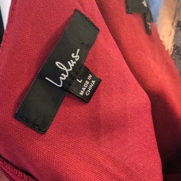 Contemporary Romance Red Satin Mermaid Dress - Picture 9 of 9